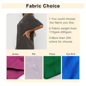 Camiseta en blanco transpirable personalizada al por mayor, camiseta suave de algodón de ajuste regular con cordones peinado, camiseta de entrenamiento con cuello redondo para mujer - Product Image 5