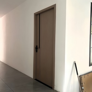 Thiết kế tối giản hiện đại cửa gỗ nội thất màu xám cửa cho phòng ngủ hiện đại cửa gỗ rắn cho nhà ở - Product Image 4