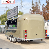 Remorques de restauration de luxe Truth, camion à hot-dogs, camion à barbecue, camion à pizza, remorque de restauration mobile avec cuisine complète