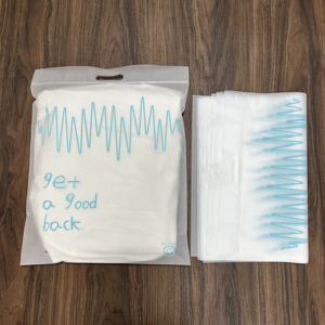 Custom Printed Frosted Matte Zipper Bag With Die Cut Handle, Plastic Ziplock Packaging Pouch For Clothing Apparel - Product Image 2