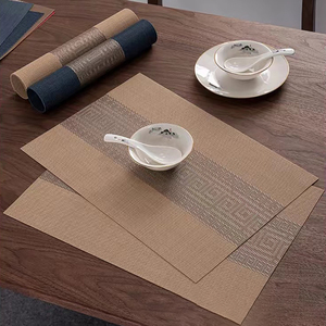 Nouvelle Offre : Napperons Rectangulaires en PVC Durable pour Table de Cuisine – Antidérapants, Lavables, en Vinyle Tressé, Idéaux pour la Décoration de Salle à Manger et d'Hôtel - Product Image 4