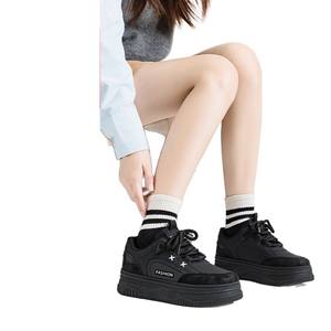 2026 Autumn Winter Men's Breathable Shoes Thick Sole Elevator Lace-up Low Top Versatile Sports Casual <b>Sneakers</b> - Product Image 3