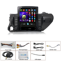 Autoradio Android Carplay DSP, lecteur gps stéréo, écran vertical 2din, pour Toyota Hilux, gauche Pick Up AN120 LHD 2015, 2016, 2017, 2018
