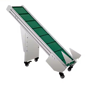 Transportador automático de polvo y gránulos para envasado de alimentos, elevador inclinado con cinta transportadora y tolva - Product Image 1