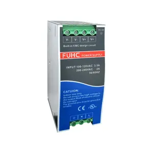 FUHC DBR-250-24T2 backup de alimentação para casa DUAL phase 380VAC entrada única saída din rail comutação de alimentação