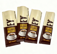 Sachets personnalisés avec logo imprimé pour café en poudre, boisson énergisante, thé en poudre – Emballage scellé à l'arrière en feuille d'aluminium
