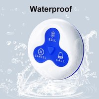 Système d'appel sans fil Daytech à trois boutons pour cliniques et restaurants, étanche IP55, portée de 100 m, système de radiomessagerie