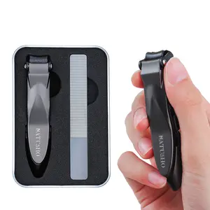 Nail Clippers with Catcher Heavy Duty Stainless Steel Fingernail and Toe  Nail Cutter Surgical Blades and Built-In Nail File - AliExpress