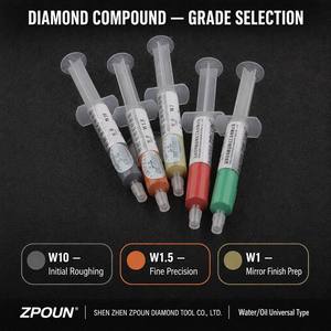 Pâte à polir super dure au zirconium diamanté pour le polissage de moules métalliques, verre, céramique et miroirs, en <span class=keywords><strong>seringue</strong></span>, W0.5 W40, plusieurs granulométries - Product Image 2