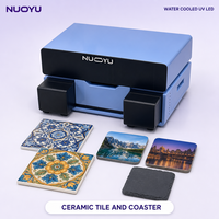 Imprimante UV à plat NUOYU A4 pour carreaux de céramique/sous-verres/pierre avec tête XP600, LED refroidie par eau, 200x300mm, 1440dpi, portable