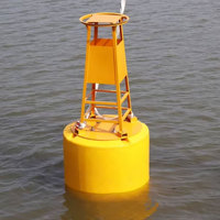 Bouée de navigation haute flottabilité en HDPE BT, diamètre 1800 mm, hauteur 2000 mm, certifiée ISO9001, installation facile, flotteur de sécurité pour bateau, grande taille