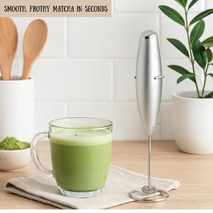 Mousseur à lait électrique rechargeable USB avec batterie intégrée, puissant, portable, pour lattes - Product Image 5