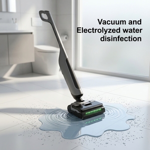 Electrolyzed Water 220W Brushless Motor 17kPa Suction Laser Dust Detection Wet <b>Dry</b> Vacuum Cleaner Floor Vacuum Cleaner - Product Image 1