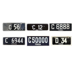 Placa de Matrícula Personalizada de Sublimación Directa de Fábrica, Placa de Metal de las Islas Tonga, Placa de Matrícula con Número - Product Image 2