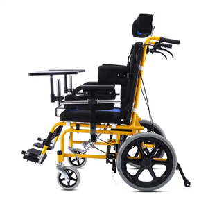 Fauteuil roulant manuel en acier à prix compétitif pour enfants paralysie cérébrale pliable physiothérapie fonctionnelle pour la réadaptation - Product Image 6