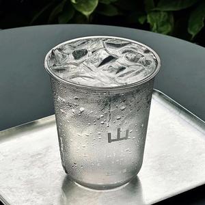 Custom logo 8oz 12oz14oz 16oz 20oz 22oz 32oz Ice Coffee Bubble Boba Tea U Shape PP <b>Cup</b> Clear Disposable <b>Plastic</b> <b>Cups</b> with Lids - Product Image 3