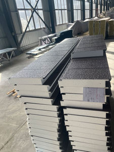 Cách âm cách điện thép 50mm EPS Sandwich Bảng điều khiển cách ly <span class=keywords><strong>Polyurethane</strong></span> EPS bọt sandwitch bảng điều khiển cho tường và mái nhà - Product Image 2