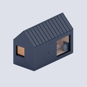 Sauna de jardin populaire avec double fenêtre, chauffage électrique, sauna extérieur avec vapeur humide, extérieur en lattes de pin, toit en pente, <span class=keywords><strong>spa</strong></span> de jardin - Product Image 1