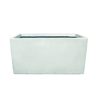 Grand Pot de Fleurs Personnalisé en Ciment Blanc pour Maison et Jardin, Jardinières d'Extérieur en Gros pour Fleurs et Plantes