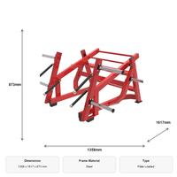 Machine à Squat et à Pas de Marche à Charge de Poids pour l'Entraînement du Bas du Corps (Quadriceps, Fessiers, Ischio-jambiers) – Acier Robuste pour Usage Commercial et Domestique en Salle de Sport