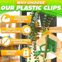Supports muraux pour plantes (fleurs/plantes vertes) - Utilisation domestique et jardin - Plastique écologique - Design moderne - Résistants à la déformation - Fabriqués en Chine