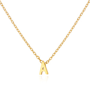 Collana con Ciondolo Iniziale Alfabeto Zooying Unisex, Catena Minimalista in Bambù, Gioielli alla Moda Resistenti allo Sbiadimento, Regalo per Uso Quotidiano - Product Image 5