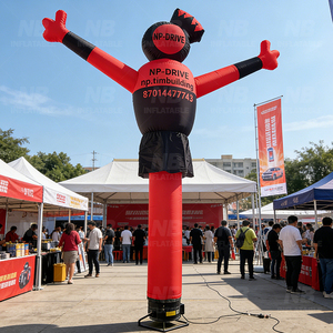 Red & Black <b>Inflatable</b> Air Dancer - Custom Branded Advertising Tube for Outdoor Promotions Events NS-MN-AD-001 <b>Inflatable</b> Air Da - Product Image 1