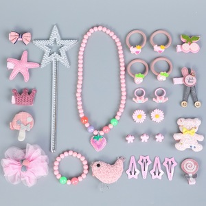 Set di Accessori per Capelli per Bambini Fanyue Viola 28 Pezzi con Borsa da Trasporto, Set di Mollette per Capelli Stile Coreano, Corona da <span class=keywords><strong>Principessa</strong></span>, Fiocchi per Bambine - Product Image 3