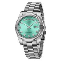 Reloj Deportivo de Lujo de Cuarzo de Acero Inoxidable Original de la Marca NI2627 para Hombre con Esfera de Agujas y Visualización de Fecha Luminosa