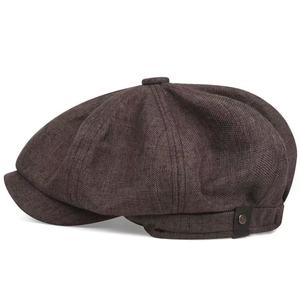 Mũ hình bát giác cổ điển của Anh được làm bằng vải lanh, băng đô lớn thoáng khí, mũ Shelby Bloody Gang razor Gang, mũ beret - Product Image 3