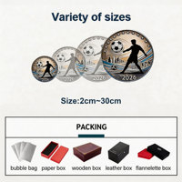 Pièces de Monnaie Souvenirs Modernes de Finance Globale Doublement Plaquées Personnalisables pour les Passionnés de FinTech et les Collectionneurs de Tendances Économiques Mondiales