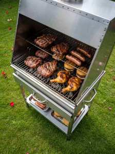 Barbecue Gaucho Santa Maria Argentin Premium Robuste en Acier Inoxydable pour Asado et Rôtissage en Extérieur - Product Image 5
