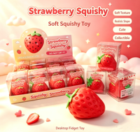 Jouet Squishy en TPR multi-styles, en forme de dessin animé (citron, chou, fruit, chien), à remontée lente, anti-stress, jouet à presser pour enfants