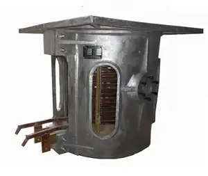 Horno de inducción de fundición de chatarra de acero, 350kg, fusión de Metal para Sudáfrica