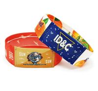 Bracelet en tissu élastique RPET réutilisable avec impression de logo couleur personnalisée, UHF RFID, pour contrôle d'accès aux événements