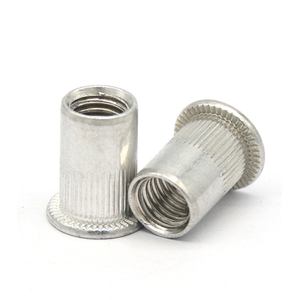 Aluminum Alloy Rivnut Flat Head <strong>Threaded</strong> <strong>Rivet</strong> Insert Nutsert <strong>Rivet</strong> <strong>Nut</strong> <strong>M3</strong> M4 M5 M6 M8 M10 M12 - Product Image 2