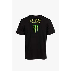 Camiseta Personalizada al por Mayor de Calidad Superior Sole Luna Monster-Energy VR46, 100% Algodón, Antiencogimiento, Negra, para Hombre - Product Image 2