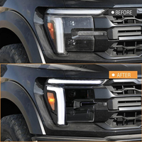 Ford F150 Raptor 2024 bis 2025 Upgrade Zweilinsen-LED-Scheinwerfer mit Tagfahrlicht Plug-and-Play Frontlichter Auto-Zubehör Scheinwerfer