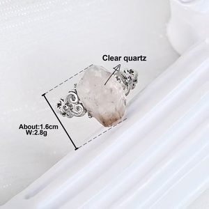 Оптовая цена Herkimer бриллиантовое кольцо исцеляющий камень FengShui Кристалл кварц резьба для подарка - Product Image 4