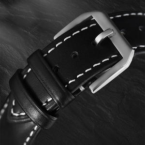 Montre mécanique automatique pour homme SM1004, cadran squelette complet, acier inoxydable 316L, bracelet en cuir, mouvement Miyota. - Product Image 4