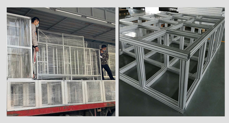 Square Alloy Price Industrial 40x40 T-slot 6063 Anodized Aluminum Extrusion Profile 2