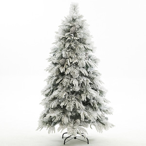 Árbol de Navidad Artificial <span class=keywords><strong>Blanco</strong></span> como la Nieve, Preiluminado, Moderno, al por Mayor, Fabricado en China - Product Image 6