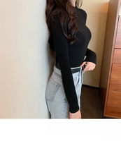 Suéter Casual de Invierno para Mujer, Cuello Redondo, Manga Larga, 100% Acrílico, Antipilling, Transpirable