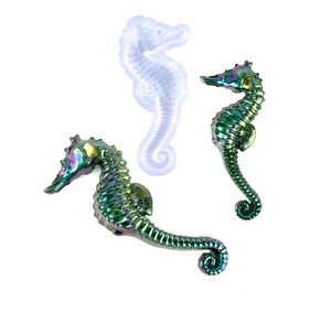 Moules en résine époxy hippocampe pour décoration de maison, grands animaux, moules en résine de Silicone, DIY, <span class=keywords><strong>13920</strong></span> - Product Image 2