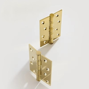 Charnières de porte en acier inoxydable de qualité supérieure 4" et 5" - Design traditionnel pour meubles et cuisine - Product Image 3