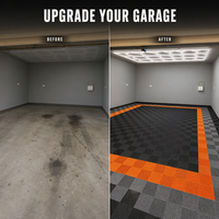 Dalles de sol de garage emboîtables en PP PVC antidérapantes avec drainage, revêtement de sol robuste pour lavage de voitures, stationnement, directement de l'usine
