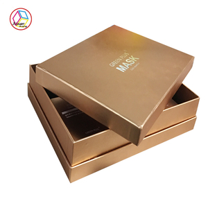 Commercio all'ingrosso di lusso dorato personalizzato scatola di imballaggio per la cura della pelle ondulata magnetica da 2mm di spessore opaca laminazione per il viso cosmetici spedizione con sconto - Product Image 3