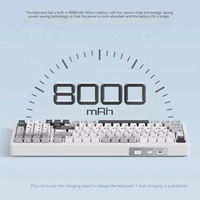 Clavier de jeu sans fil AULA F99 PRO mécanique 99 touches 8000 mAh avec interface USB Type-C 2.4G et éclairage RGB programmable