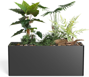 Fioriera Rettangolare Alta in Metallo per Piante da Esterno 36"<span class=keywords><strong>L</strong></span> X <span class=keywords><strong>12</strong></span>"W X 26"H, Vaso Grande in Acciaio Resistente - Product Image 6