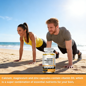 Cápsulas de Gel Suave OEM de Calcio, Magnesio, Zinc y Vitamina D3, Favorecen la Salud Esquelética y Muscular - Product Image 4